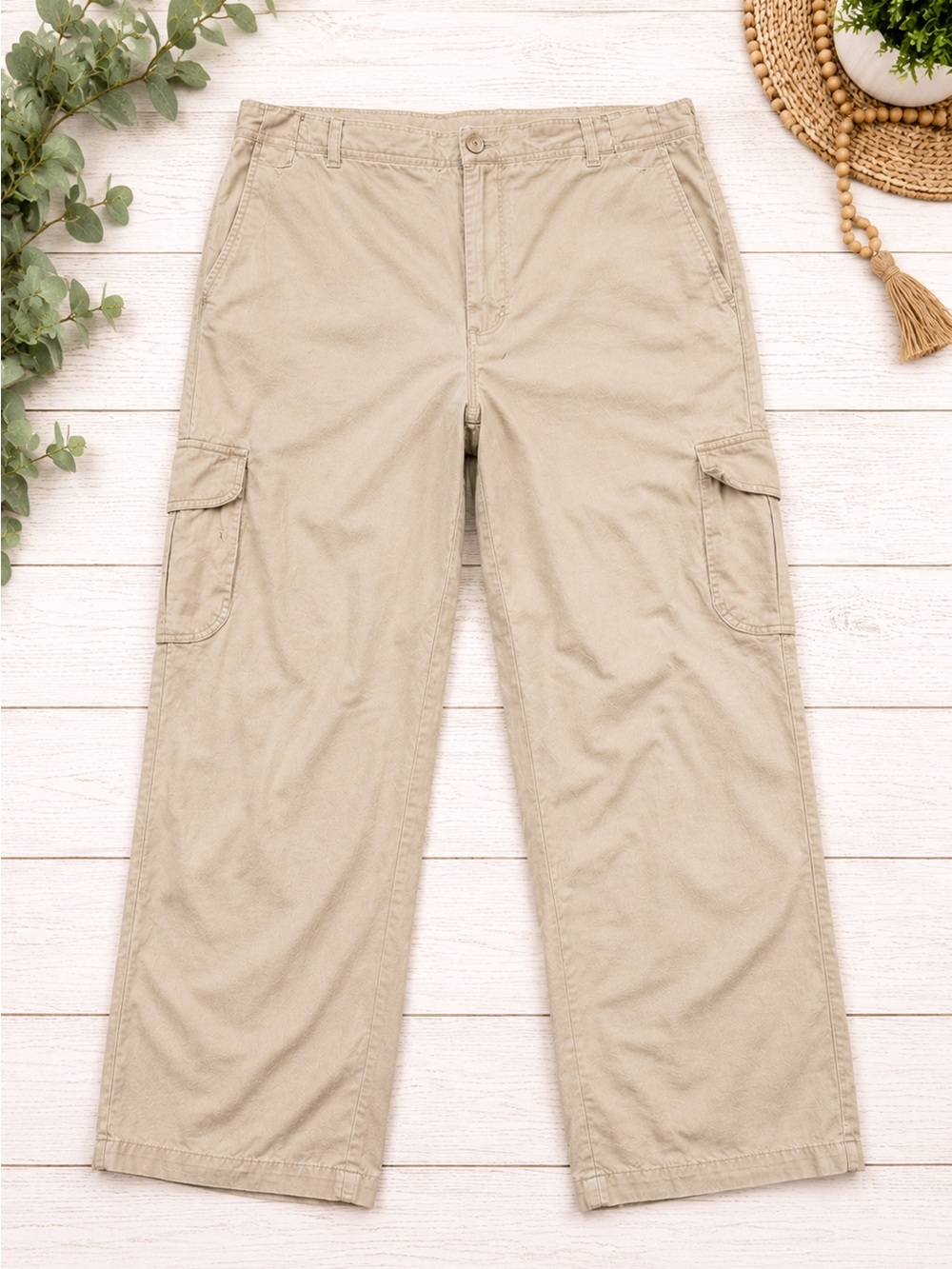 Premier International For Men Khaki Cargo Pants 34x30 Beige Utility Workwear